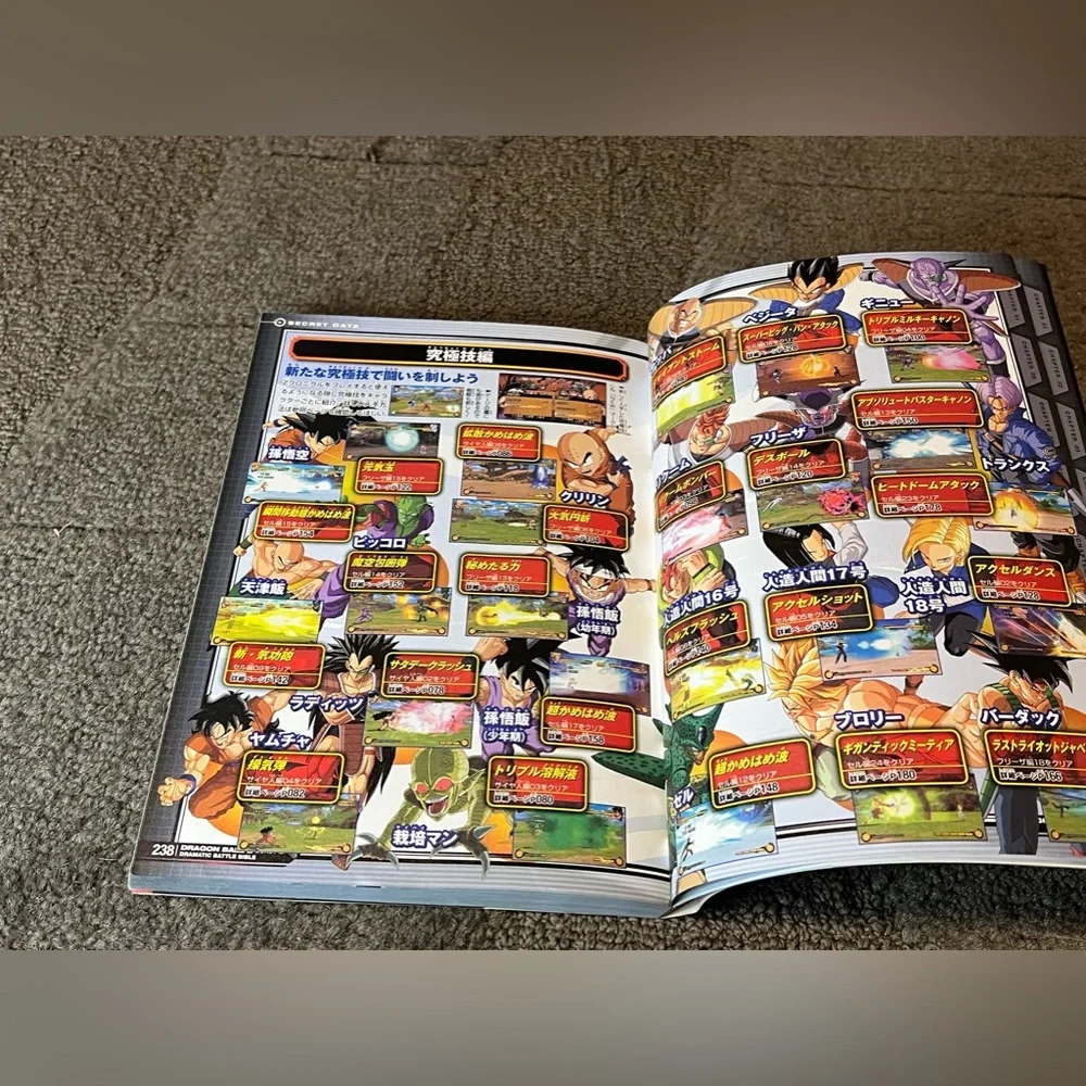 Dragon Ball Z Burst Limit Dramatic Battle Bible Game Guide Book Japan Shueisha